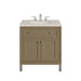 Chicago 30" Single Vanity, Walnut Whisper, w/ 3 CM Siberian Silestone Top