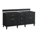 Lorelai 72" Double Vanity, Light Natural Oak w/ Single Hole 3 CM White Zeus Silestone Top & Backsplash