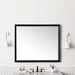 James Martin Glenbrooke 48" Mirror in Black Onyx, shown in a bathroom setting