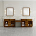 James Martin Vanities Bellshire 120" Dual Vanity Set with 24" Make-Up Counter