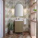 James Martin Chianti 20" Single Bathroom Vanity in Walnut Whisper, shown in a bathroom setting