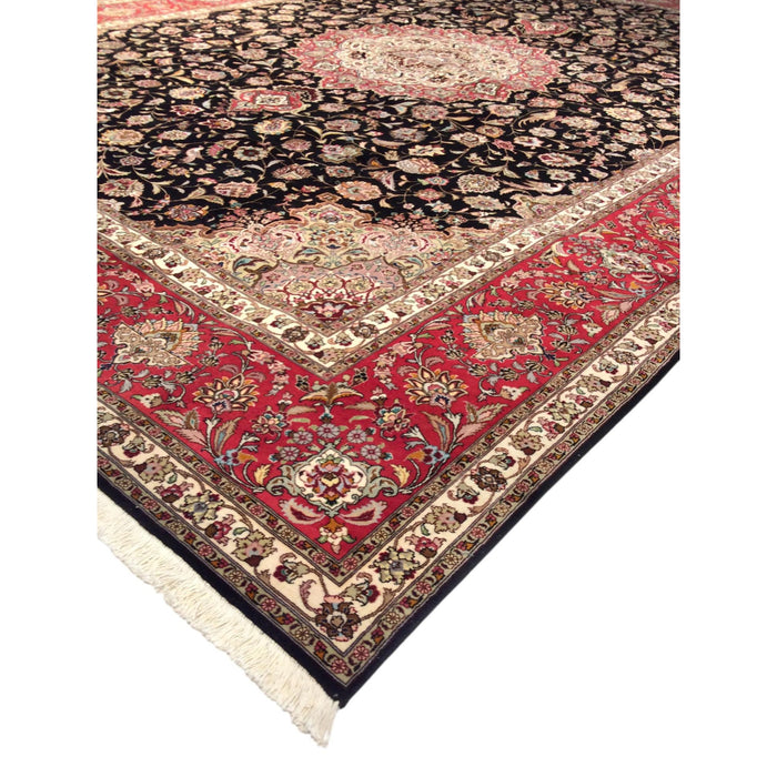 Pasargad Home Baku Collection Hand-Knotted Silk & Wool Area Rug- 9'10" X 13' 6" 27215