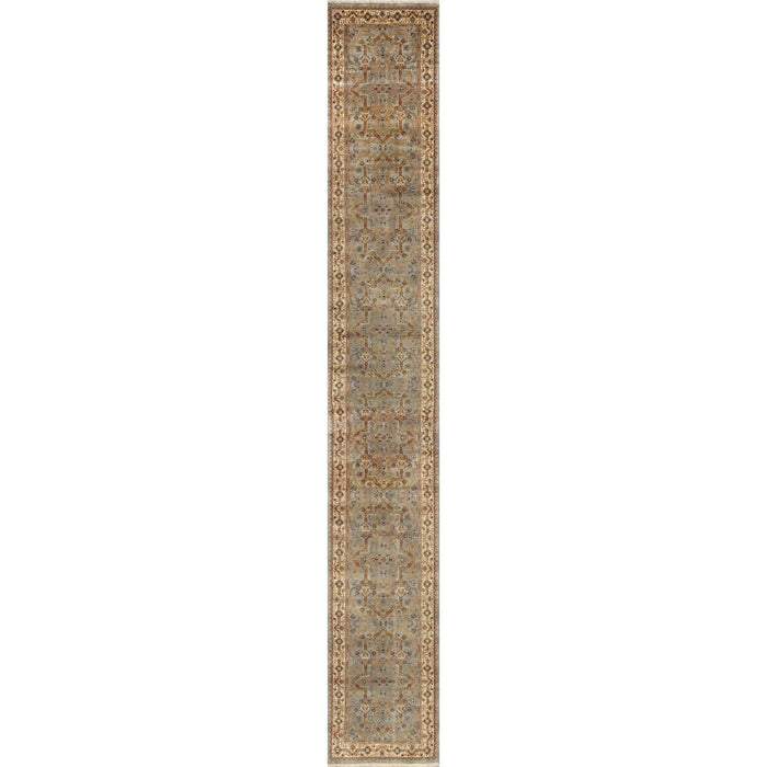 Pasargad Home Baku Collection Hand-Knotted Lamb's Wool Runner- 4' 2" X 29' 1" PS-20 4.02X29