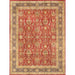 Pasargad Home Baku Collection Hand-Knotted Lamb's Wool Area Rug- 8' 9" X 11' 10" P-701 RED 9X12