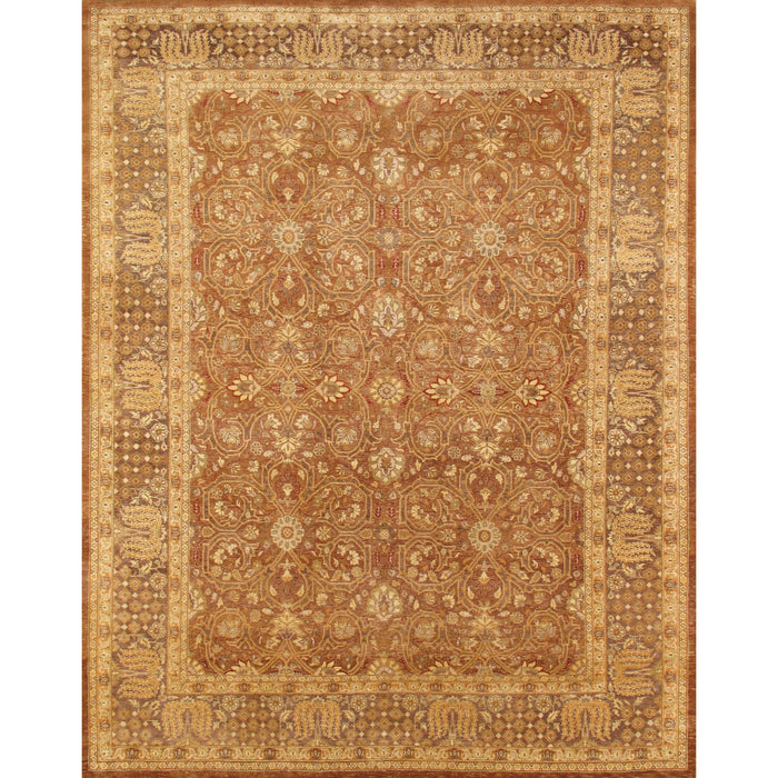 Pasargad Home Baku Collection Hand-Knotted Lamb's Wool Area Rug- 6' 1" X 9' 3" P-FTS 6X9