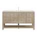 Breckenridge 60" Single Vanity, Serenity Blue, w/ 3 CM Ethereal Noctis Quartz Top