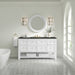 Breckenridge 60" Single Vanity, Whitewashed Oak w/ 3 CM Parisien Bleu Top