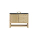 Marigot 48" Single Vanity, Sunwashed Oak w/ 3 CM Parisien Bleu Silestone Top