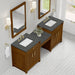 James Martin Vanities Bellshire 84" Dual Vanity Set with 24" Make-Up Counter