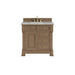 Brookfield 36" Single Vanity, Pecan w/ 3 CM Victorian Silver Silestone  Top