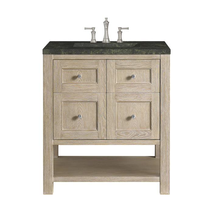 Breckenridge 30" Single Vanity, Whitewashed Oak, w/ 3 CM Phantome Eclos Top