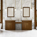 James Martin Vanities Bellshire 96" Dual Vanity Set with 24" Make-Up Counter