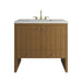 Hudson 36" Single Vanity, Honey Oak w/ 3 CM Lime Delight Silestone Top