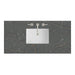48" Single Top, 3 CM Parisien Bleu Silestone w/ Sink