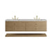 Allamari 72" Double Vanity, Dune Mist w/ 3 CM Victorian Silver Top w/FreePower Wireless Charger