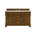 Brookfield 60" Single Vanity, Honey Oak w/3 CM Eternal Jasmine Pearl Silestone Top