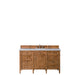 Brittany 60" Single Vanity, Saddle Brown, w/ 3 CM Phantome Eclos Top
