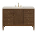 Myrrin 48" Single Vanity, Carbon Oak, w/ 3 CM Tajnar Eclos Top w/FreePower Wireless Charger