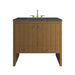 Hudson 36" Single Vanity, Honey Oak w/ 3 CM Parisien Bleu Silestone Top