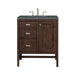 Addison 30" Single Vanity, Mid-Century Acacia w/ 3 CM Parisien Bleu Silestone Top