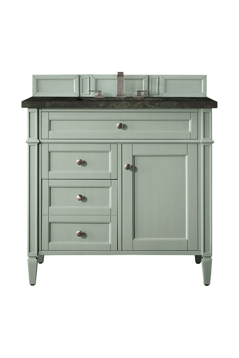 Brittany 36" Single Vanity, Sage Green, w/ 3 CM Phantome Eclos Top