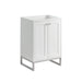 Chianti 24" Single Cabinet, Glossy White, Brushed Nickel