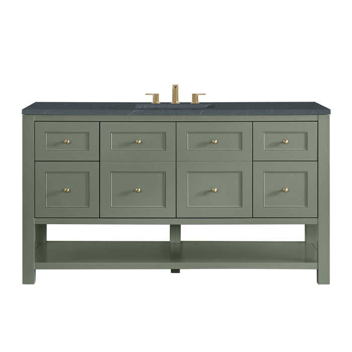 Breckenridge 60" Single Vanity, Light Natural Oak, w/ 3 CM Tajnar Eclos Top