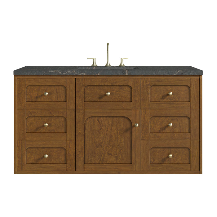 Laurent 48" Single Vanity, Light Natural Oak, w/ 3 CM Tajnar Eclos Top w/FreePower Wireless Charger