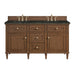 Lorelai 60" Double Vanity, Light Natural Oak w/ 3 CM White Zeus Silestone Top