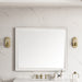 James Martin Glenbrooke 48" Mirror in Bright White, shown in a bathroom setting