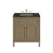 Chicago 30" Single Vanity, Walnut Whisper, w/ 3 CM Phantome Eclos Top
