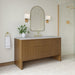 Hudson 60" Single Vanity, Light Natural Oak, w/ 3 CM Tajnar Eclos Top w/FreePower Wireless Charger
