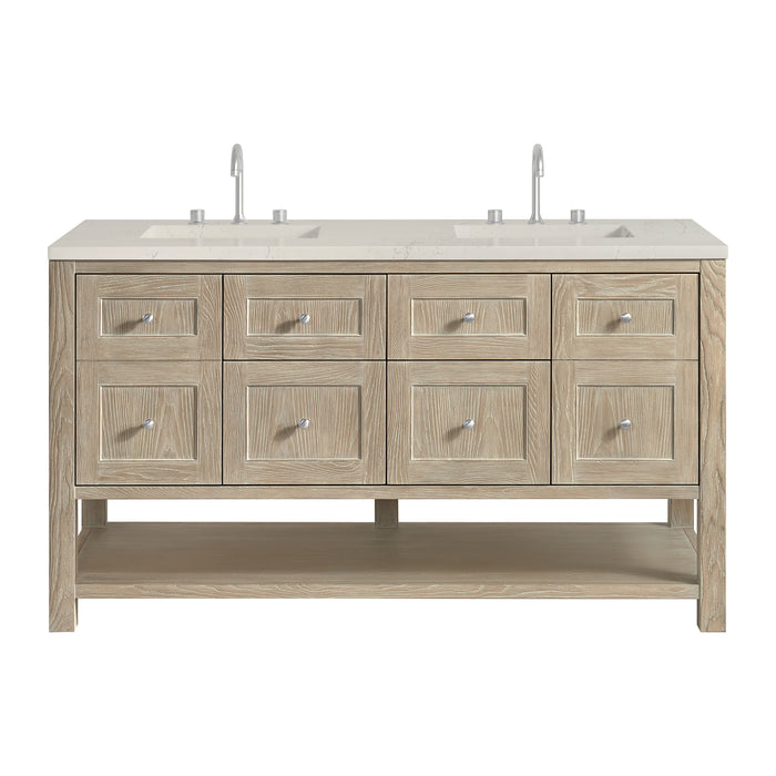 Breckenridge 60" Double Vanity, Serenity Blue, w/ 3 CM Phantome Eclos Top