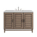 Portland 48" Single Vanity Whitewashed Walnut w/ 3 CM Lime Delight Silestone Top