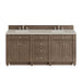 Bristol 72" Double Vanity, Whitewashed Walnut w/ 3 CM Ethereal Noctis Silestone Top