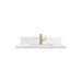 30" Single Top, Single-Hole, 3 CM White Zeus Silestone w/ Backsplash & Sink