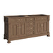 Brookfield 72" Double Vanity, Honey Oak w/ 3 CM Victorian Silver Silestone Top