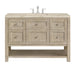 Breckenridge 48" Single Vanity, Serenity Blue, w/ 3 CM Eternal Jasmine Pearl Quartz Top