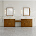 James Martin Vanities Bellshire 120" Dual Vanity Set with 24" Make-Up Counter