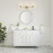 Chicago 48" Single Vanity, Walnut Whisper, w/ 3 CM Parisien Bleu Silestone® Top