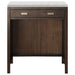 Addison 30" Countertop Unit, Mid-Century Acacia w/ 3 CM Eternal Jasmine Pearl Silestone Top