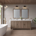 James Martin Portland 72" Double Bathroom Vanity in Whitewashed Walnut, shown in a bathroom setting