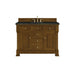 Brookfield 48" Single Vanity, Honey Oak w/3 CM Carrara White Marble Top