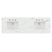 72" Double Top, 3 CM Ethereal Noctis Quartz w/ Sink