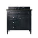 Brittany 36" Single Vanity, Black Onyx, w/ 3 CM Phantome Eclos Top