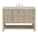 Breckenridge 48" Single Vanity, Serenity Blue, w/ 3 CM Ethereal Noctis Quartz Top