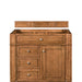 Bristol 36" Single Vanity Cabinet, Saddle Brown
