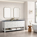 Breckenridge 72" Double Vanity, Serenity Blue, w/ 3 CM Ethereal Noctis Quartz Top w/FreePower Wireless Charger