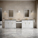James Martin Vanities Bellshire 120" Dual Vanity Set with 24" Make-Up Counter