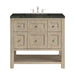 Breckenridge 36" Single Vanity, Whitewashed Oak, w/ 3 CM Phantome Eclos Top